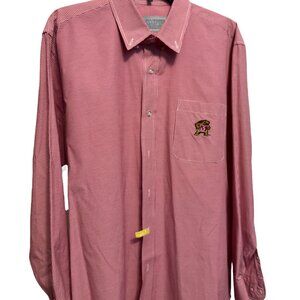 University of Maryland Terrapins Campus Specialities Gingham Dress Shirt, Large